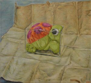 Terárium, 1998, tempera, olej, pastel, 91 x 90 cm