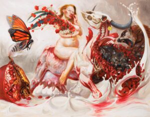 Michal Janovský obraz Mléko a krev