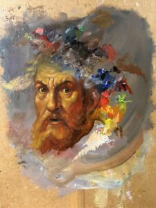 Michal Janovský Portrét co zbylo na paletě