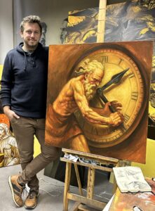 Michal Janovský obraz Vrátit čas na stojanu